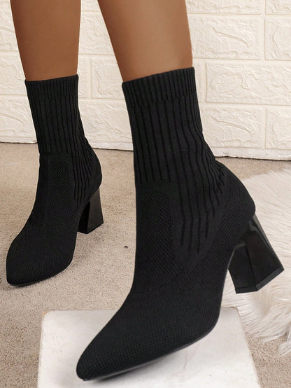 Elegant Thick Heel Boots