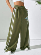 BRIGHT Striped Wide Leg Pant