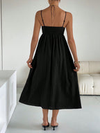 Embroidered Casual Long Slip Dress