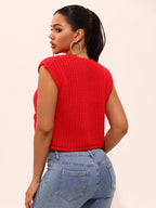 Knit Cardigan Vest