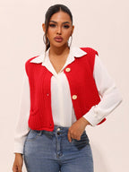 Knit Cardigan Vest