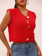 Knit Cardigan Vest