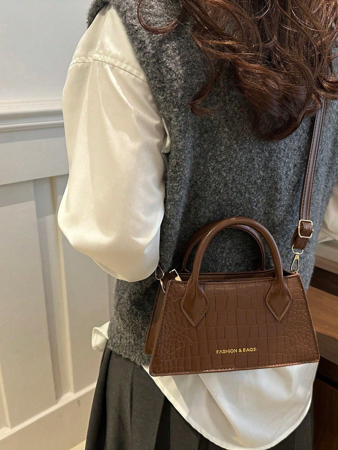 Retro Minimalist Style Fashion Handbag