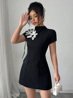 Slim Fit Elegant Mini Dress