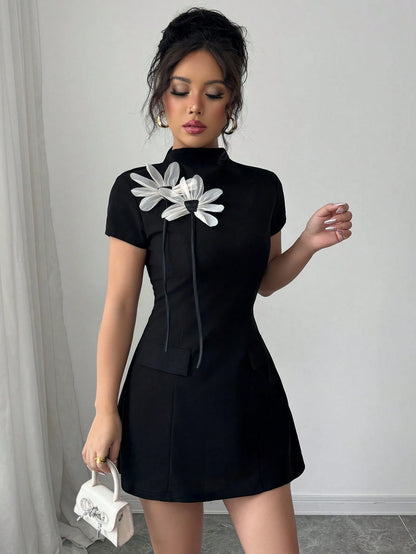 Slim Fit Elegant Mini Dress