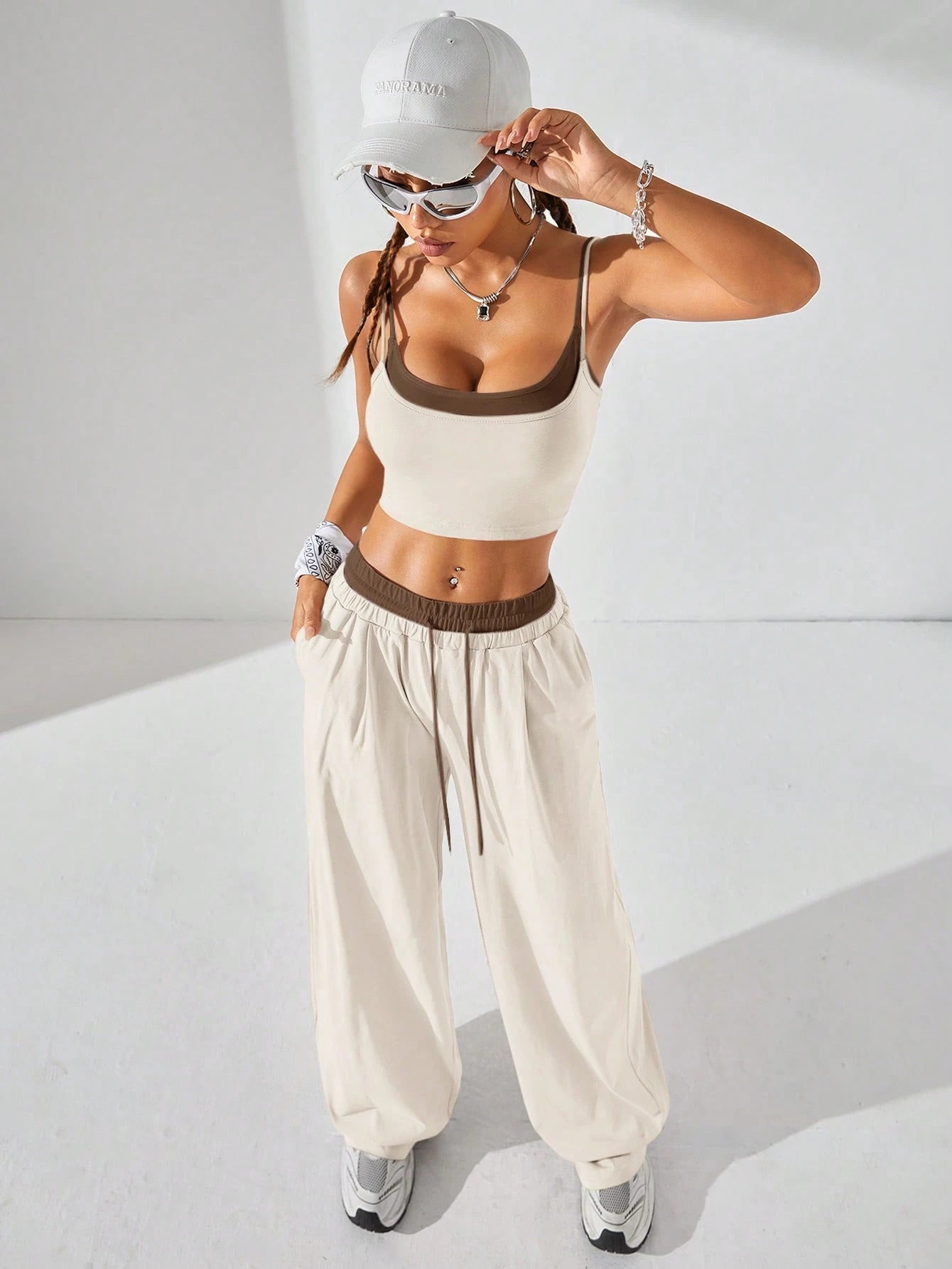 Casual Knit Tank Tops & Sweatpants Sets