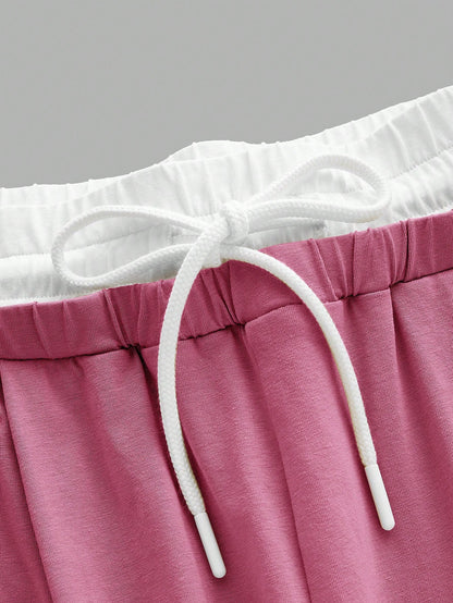 Casual Knit Tank Tops & Sweatpants Sets