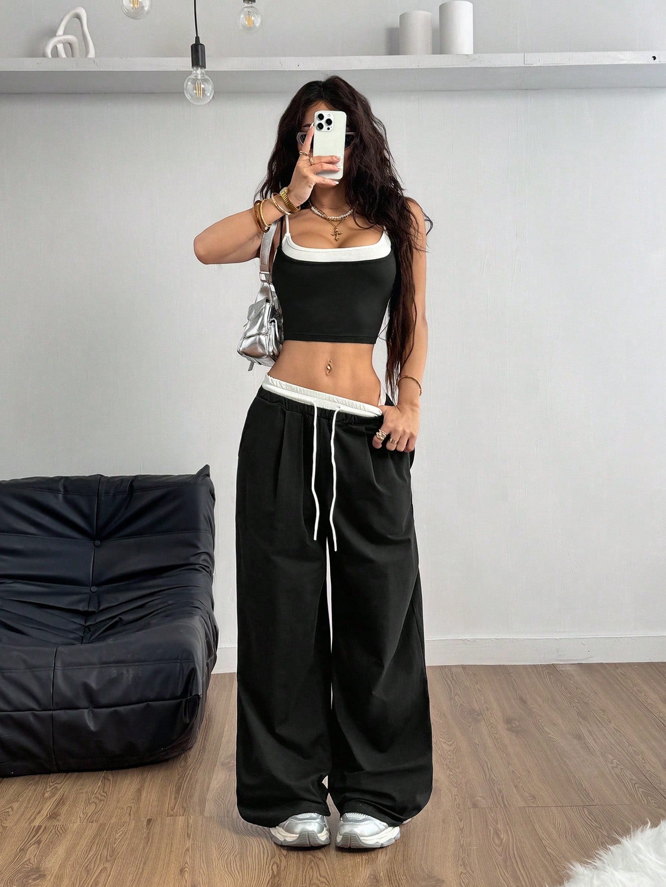 Casual Knit Tank Tops & Sweatpants Sets