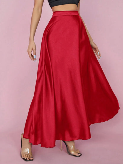 PETITE High Waist Flared  Skirt