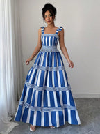 Casual Straps and Striped Dress