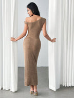 Slim Fit and Metal Buckle Decor Dress