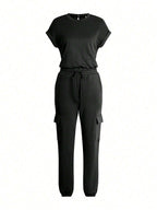 Round Neck And Pants Set