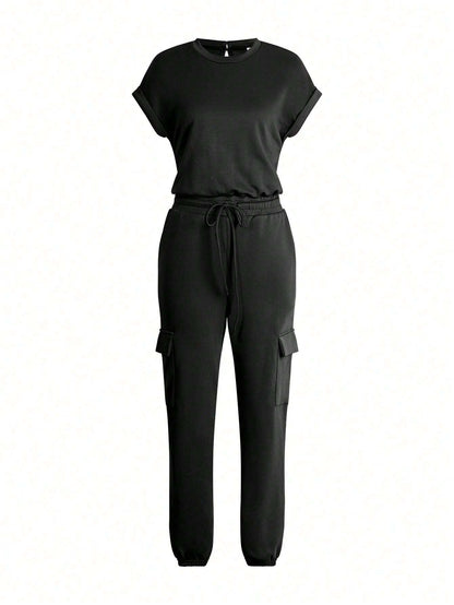 Round Neck And Pants Set