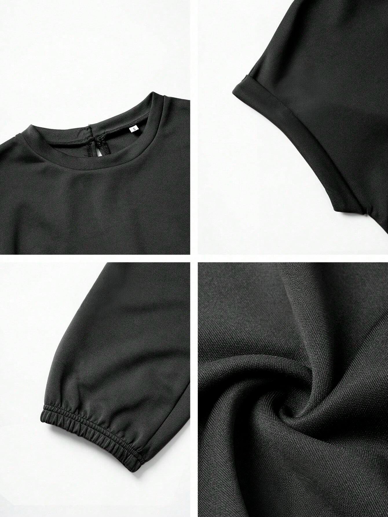Round Neck And Pants Set