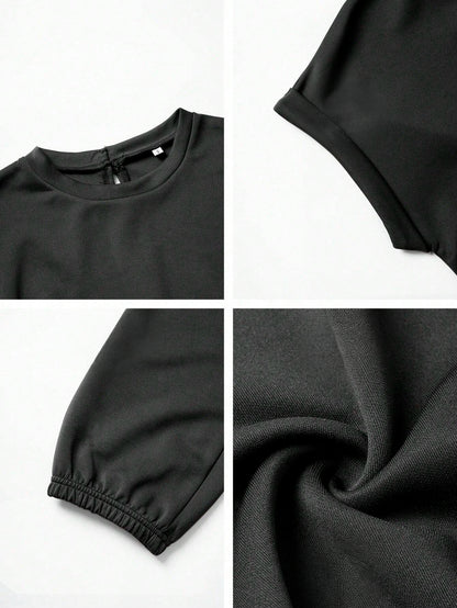 Round Neck And Pants Set