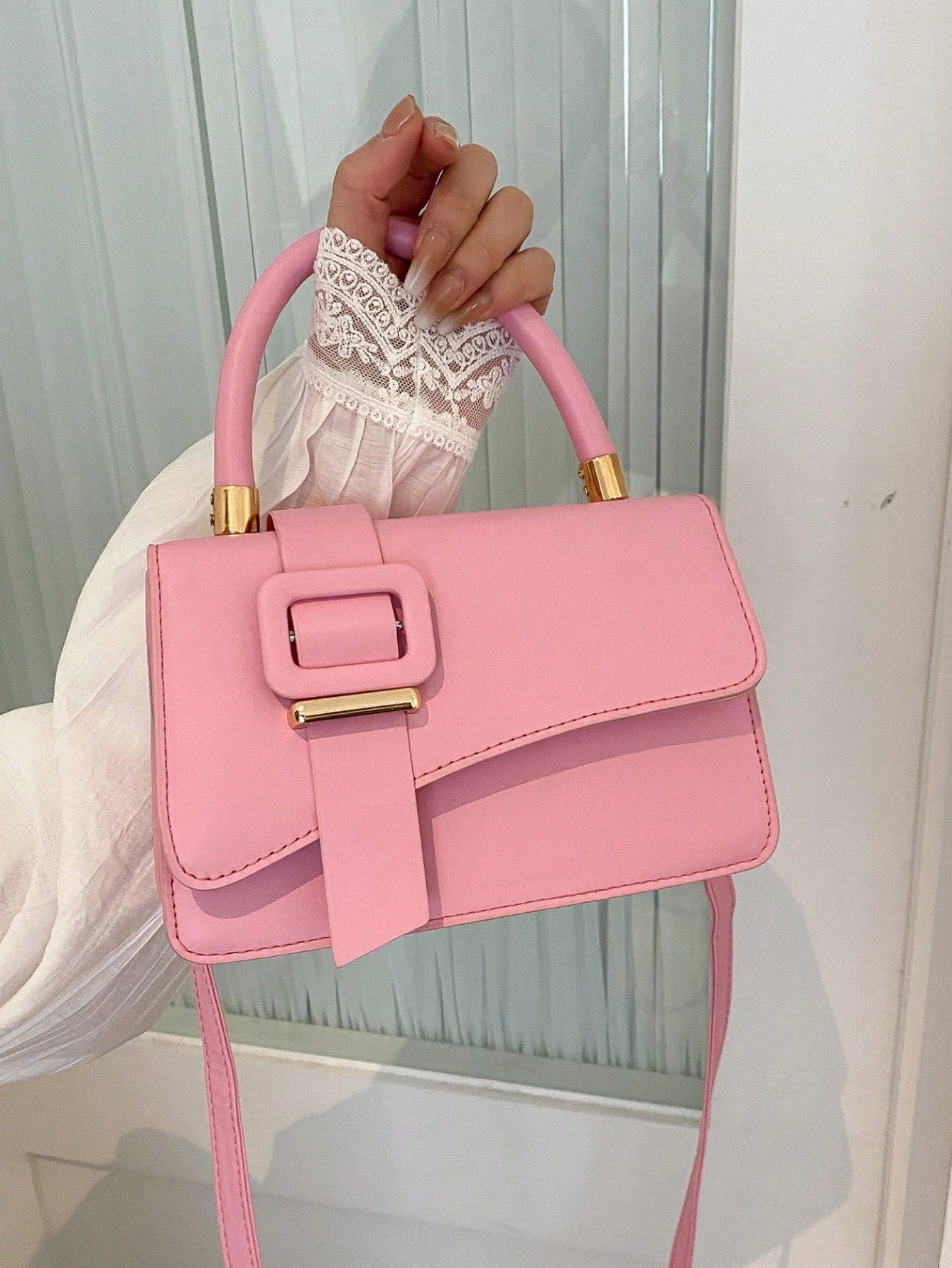 One Shoulder D Small Square Bag