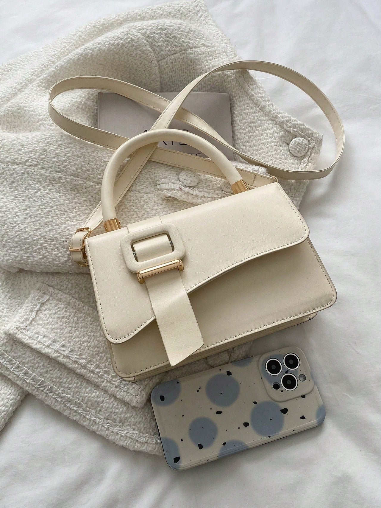 One Shoulder D Small Square Bag