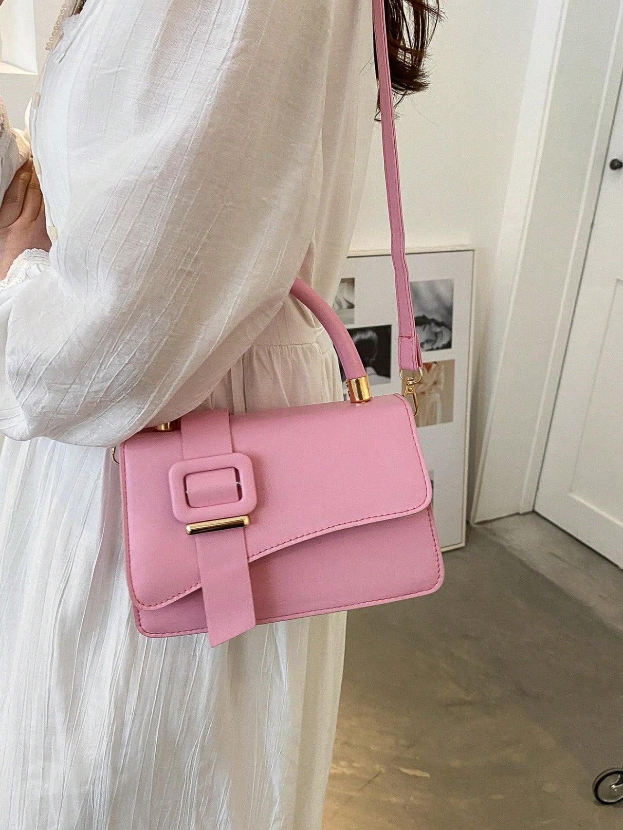 One Shoulder D Small Square Bag