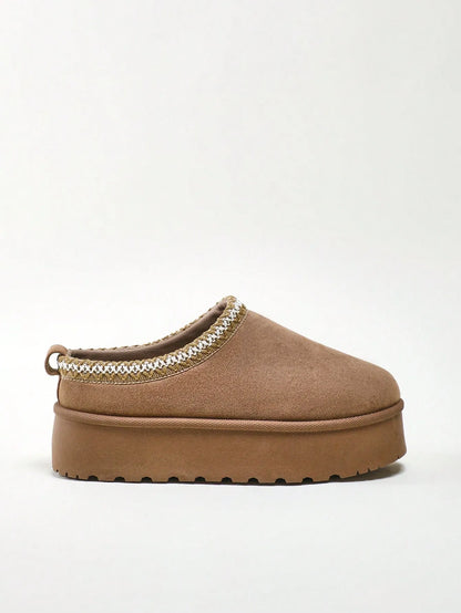 Clogs-Cozy Platform  Slippers
