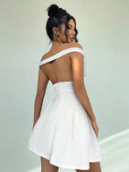 A-Line Off Shoulder  Mini Dress
