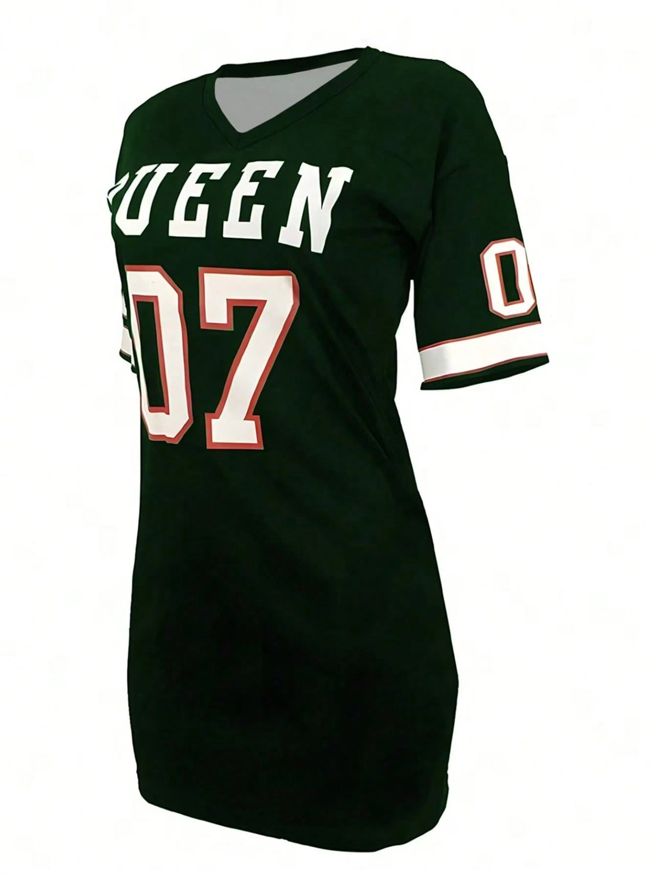 V-Neck Short Sleeve Casual Dress