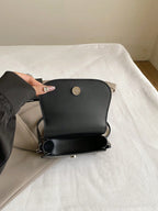 Simple Half-Circle Saddle Crossbody Bag