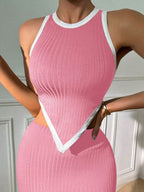 Asymmetrical Hem Tank Top & Skirt Top
