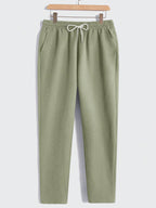 Solid Button Front Pocket Shirt And Pants Set