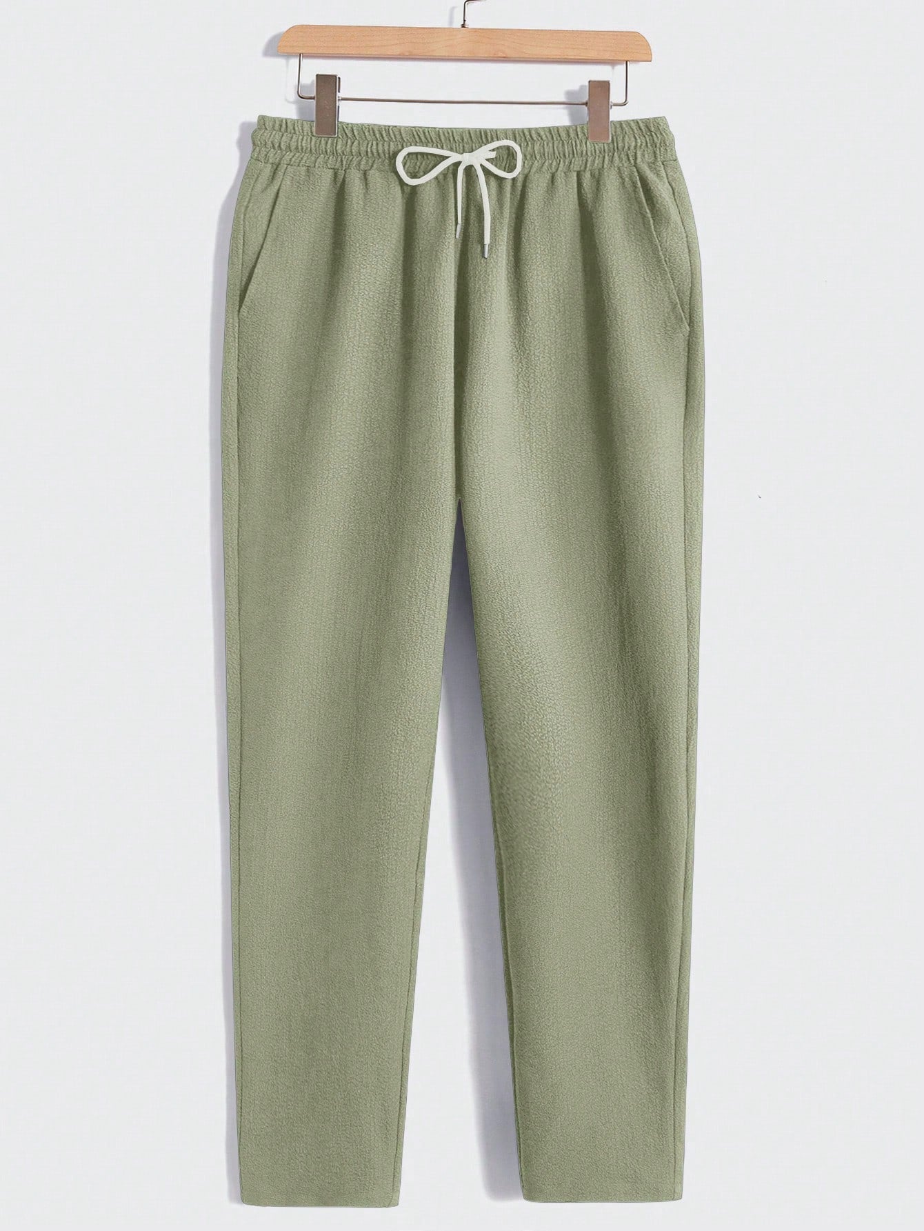 Solid Button Front Pocket Shirt And Pants Set