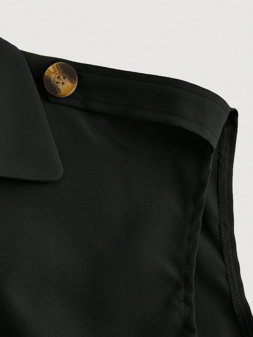 Collared Belted Cropped Trench Coat