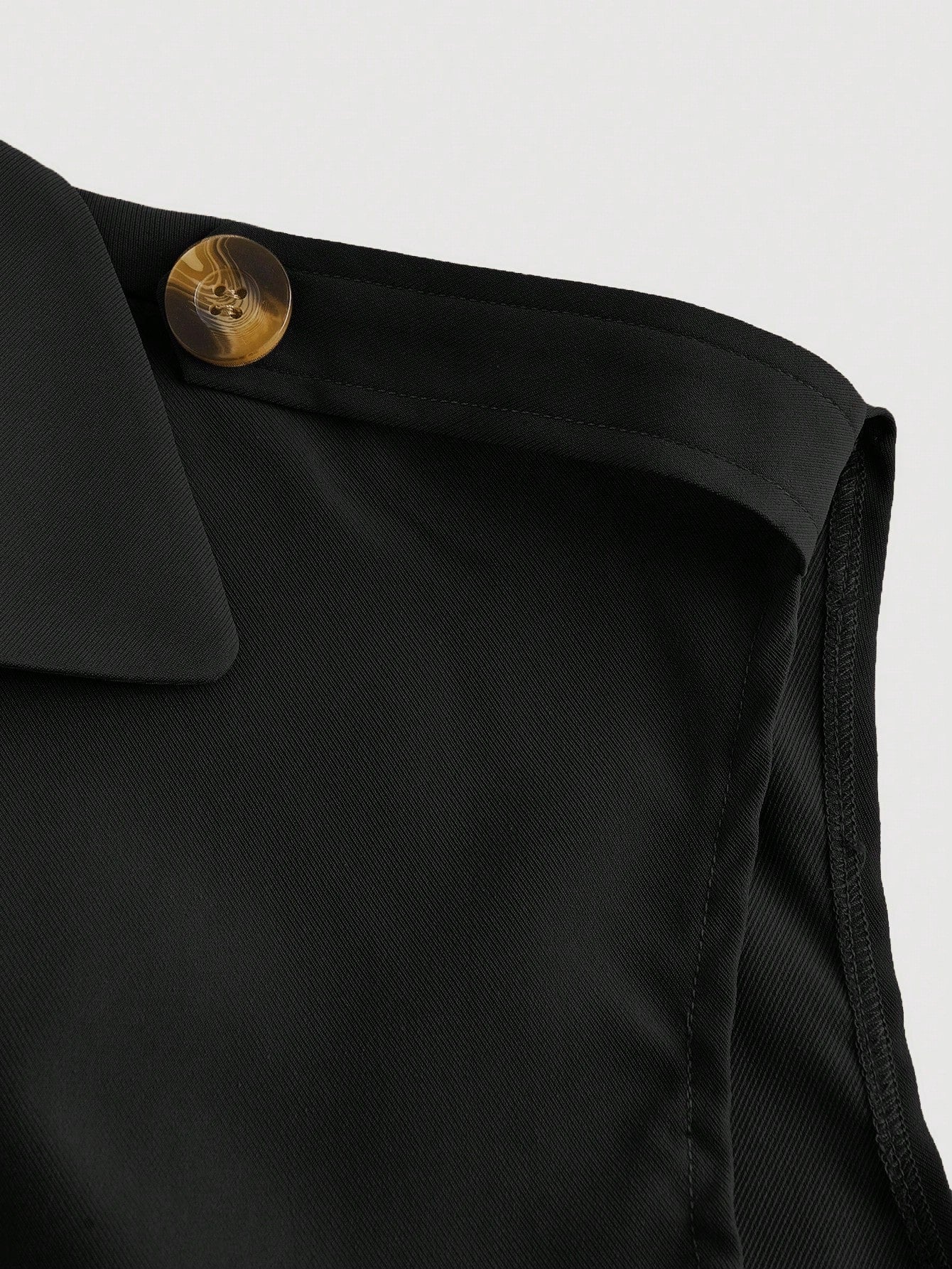 Collared Belted Cropped Trench Coat