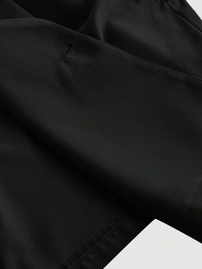 Collared Belted Cropped Trench Coat
