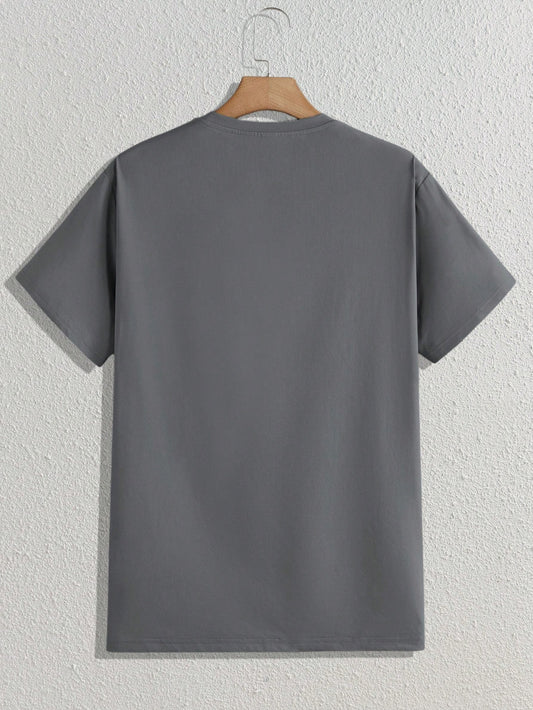 RARE Sunsets Round Neck Knitted Casual Short-Sleeve T-Shirt
