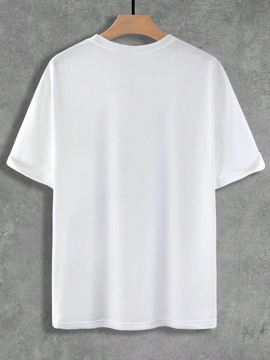 Rare Chills and Thrills Round Neck Knitted Casual Short-Sleeve T-Shirt