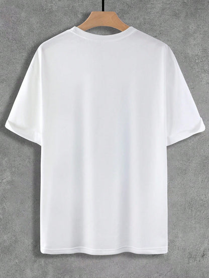 Rare DO Round Neck Knitted Casual Short-Sleeve T-Shirt