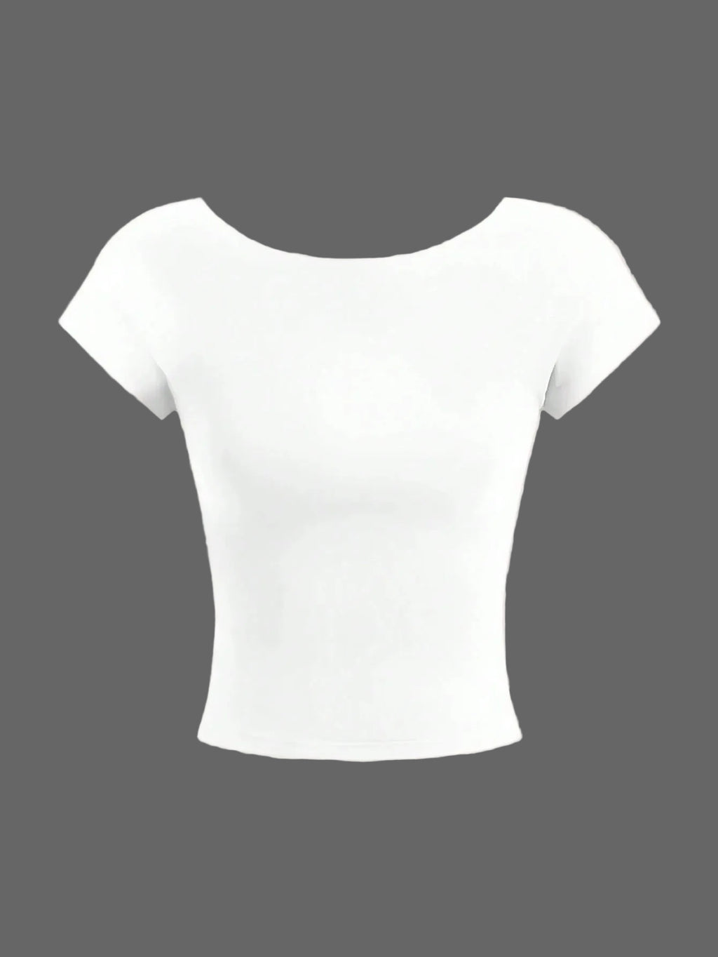 White t-shirt on a pink background