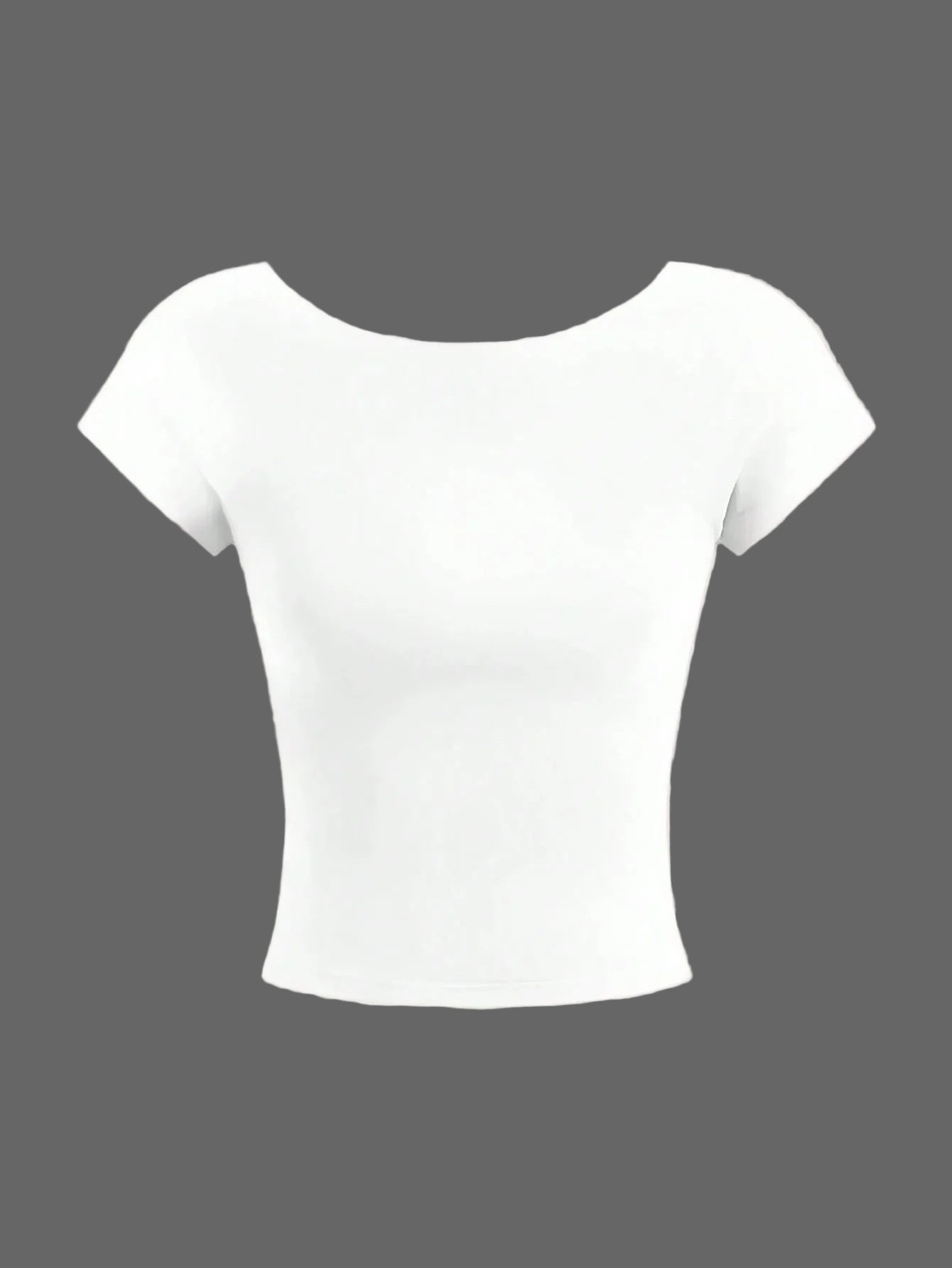 White t-shirt on a pink background