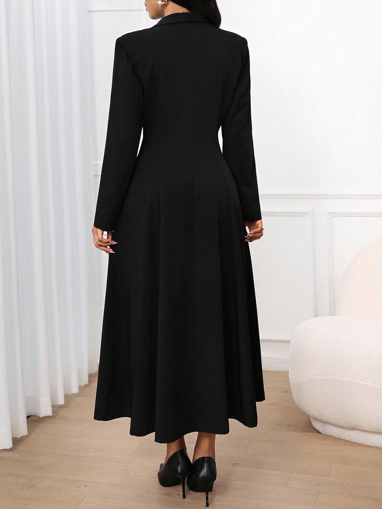 Trench Coat Blazer Dress