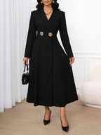 Trench Coat Blazer Dress
