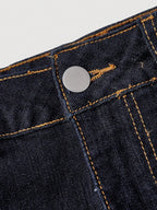 Solid Minimalist Casual Denim Skirt