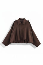 Brown cape on a white background
