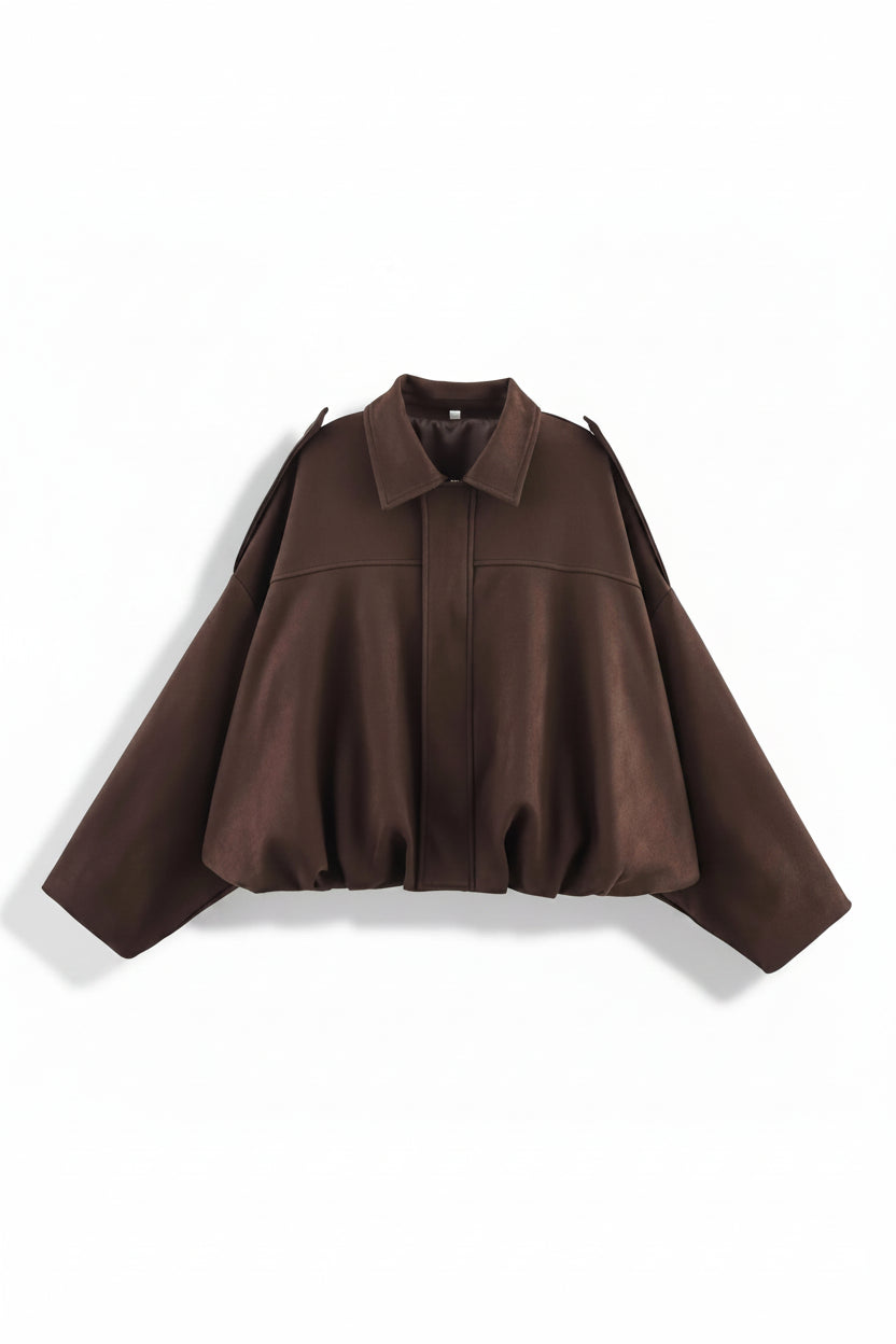 Brown cape on a white background