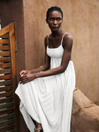 Minimalist Sleeveless Bohemian Dress