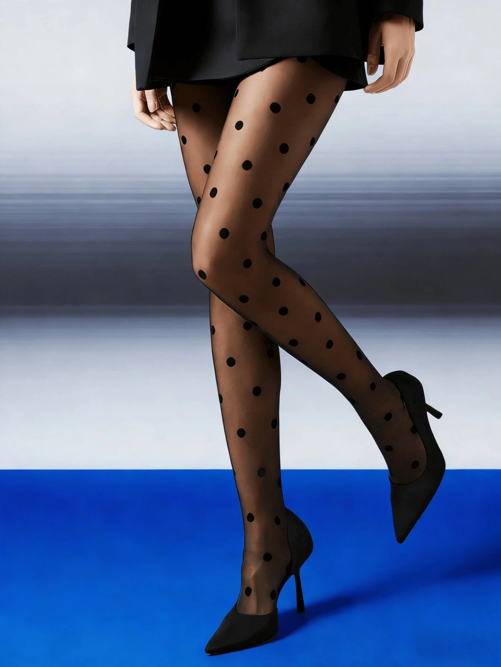 Retro Big Polka Dot Ultra-Thin Pantyhose