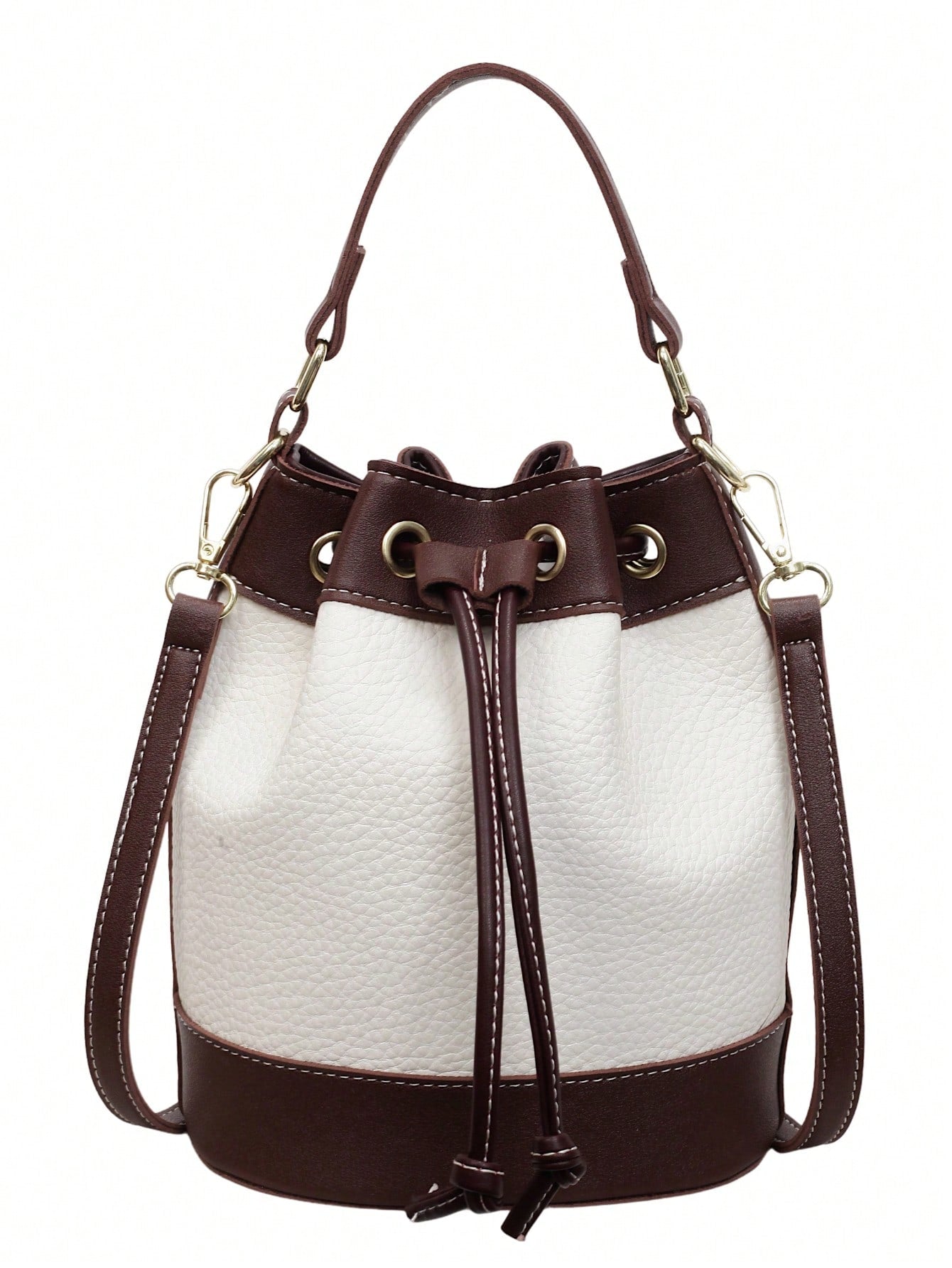 Bucket Straw Woven Shoulder Bag