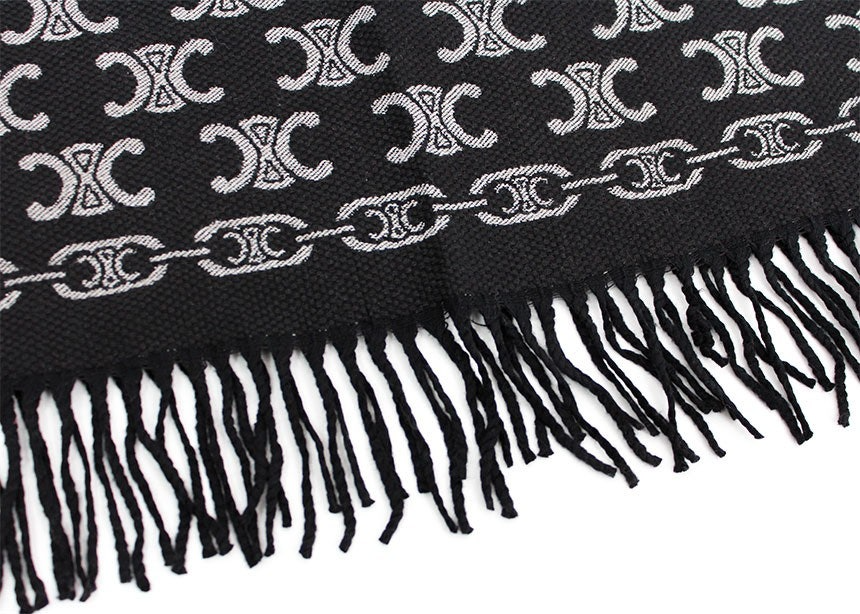 Designer Triomphe Wool Blend Scarf