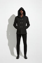 Hooded Wool Blend  Coats