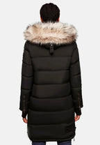 Fuzzy Trim Hooded Padded Coats