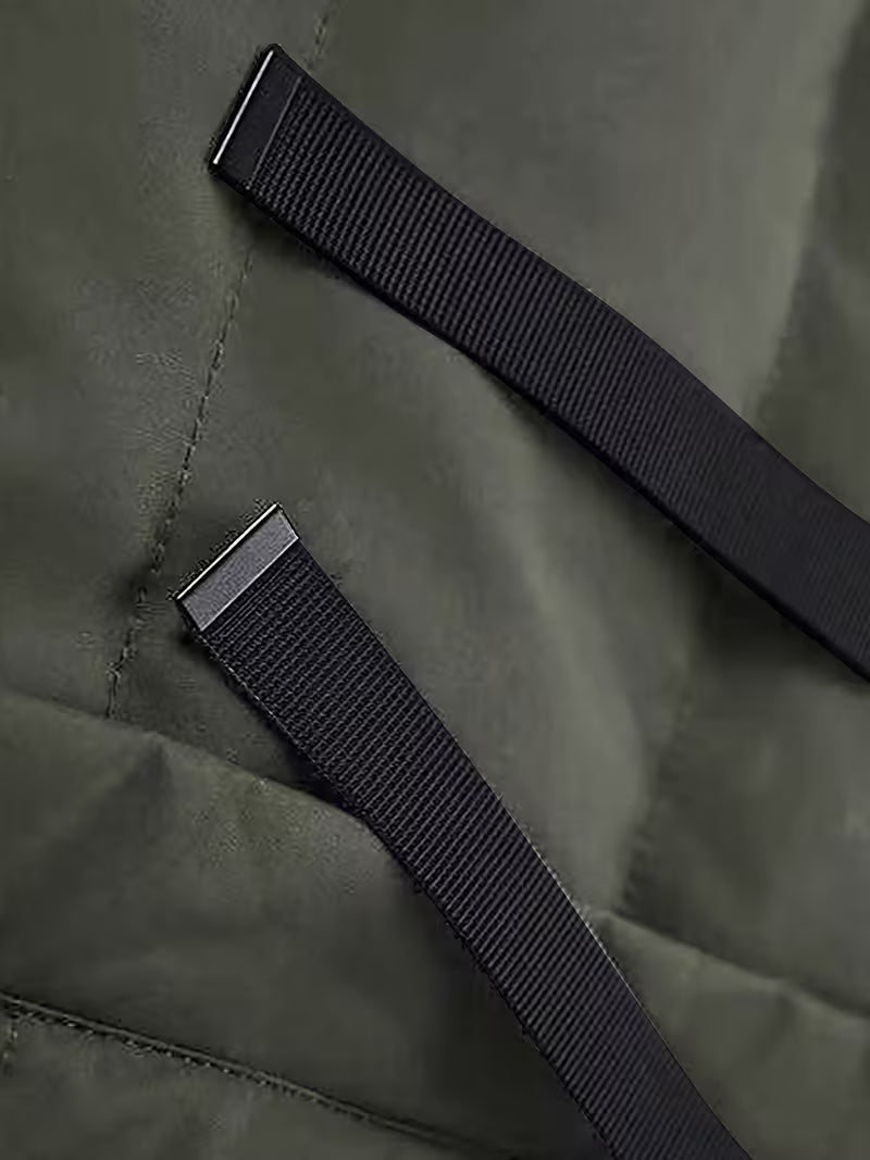 Mid-Length Hooded Jacket