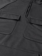 Half-Zip Cargo Sweatshirt